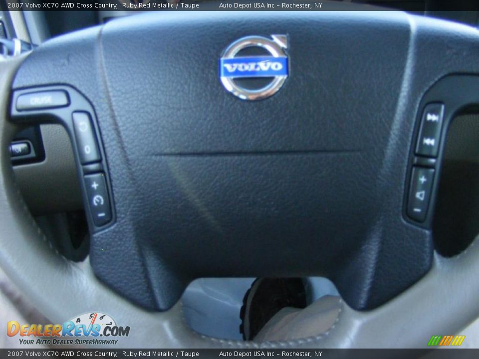 2007 Volvo XC70 AWD Cross Country Ruby Red Metallic / Taupe Photo #16