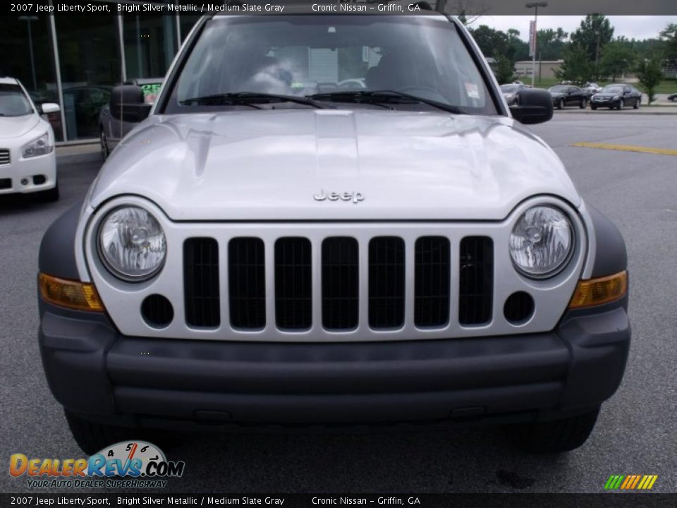 2007 Jeep Liberty Sport Bright Silver Metallic / Medium Slate Gray Photo #8