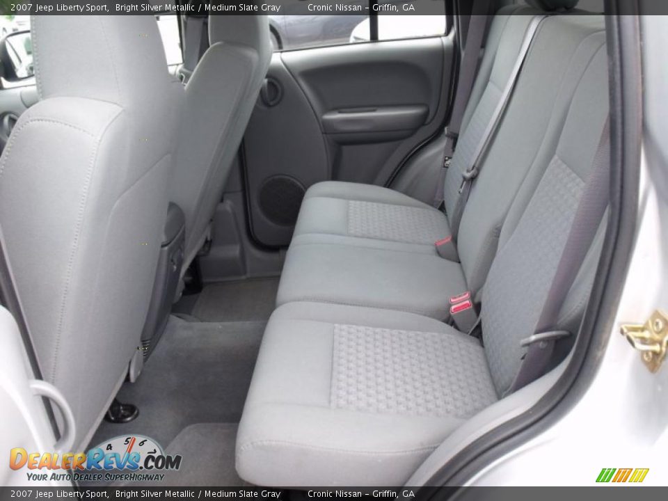 2007 Jeep Liberty Sport Bright Silver Metallic / Medium Slate Gray Photo #12