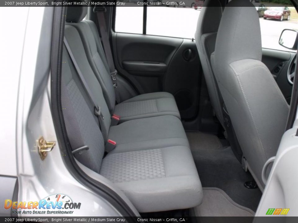 2007 Jeep Liberty Sport Bright Silver Metallic / Medium Slate Gray Photo #14
