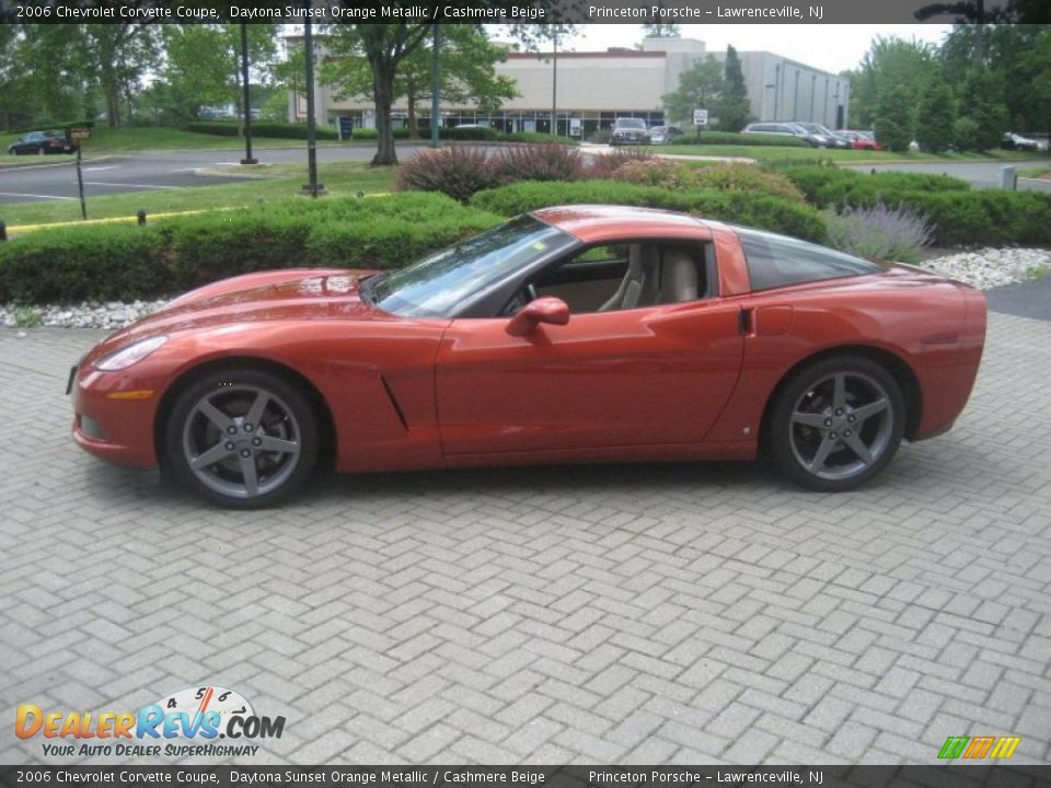 2006 Chevrolet Corvette Coupe Daytona Sunset Orange Metallic / Cashmere Beige Photo #1