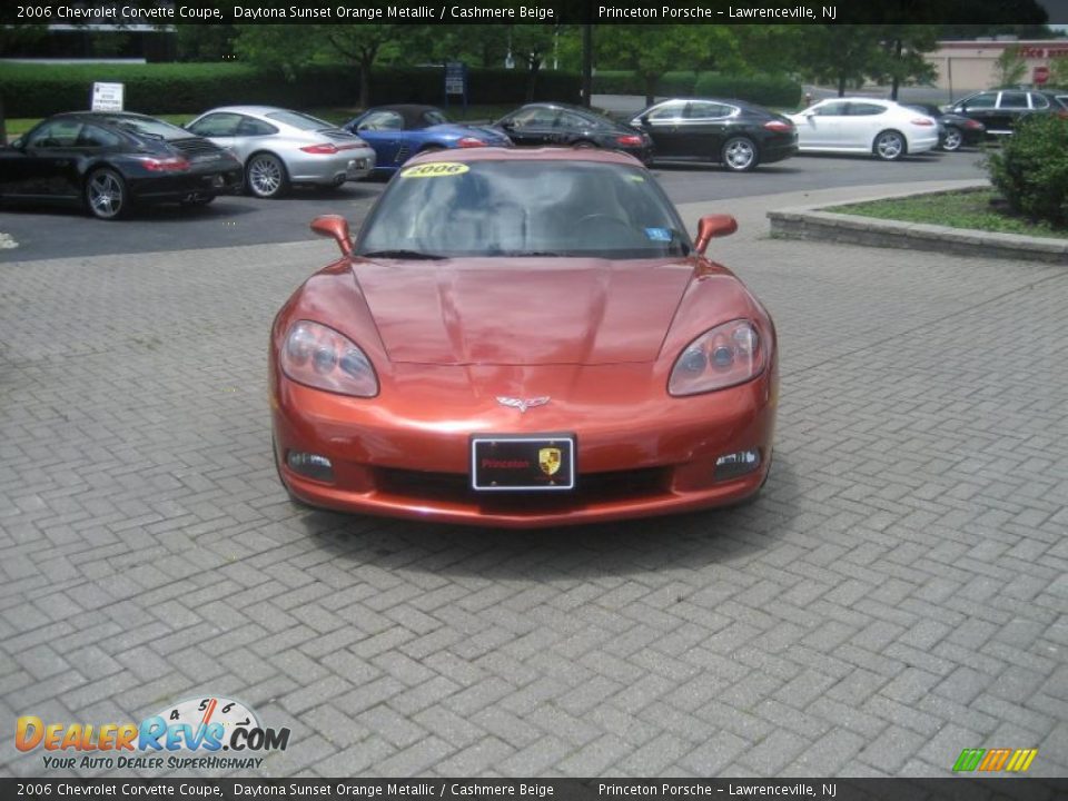 2006 Chevrolet Corvette Coupe Daytona Sunset Orange Metallic / Cashmere Beige Photo #3