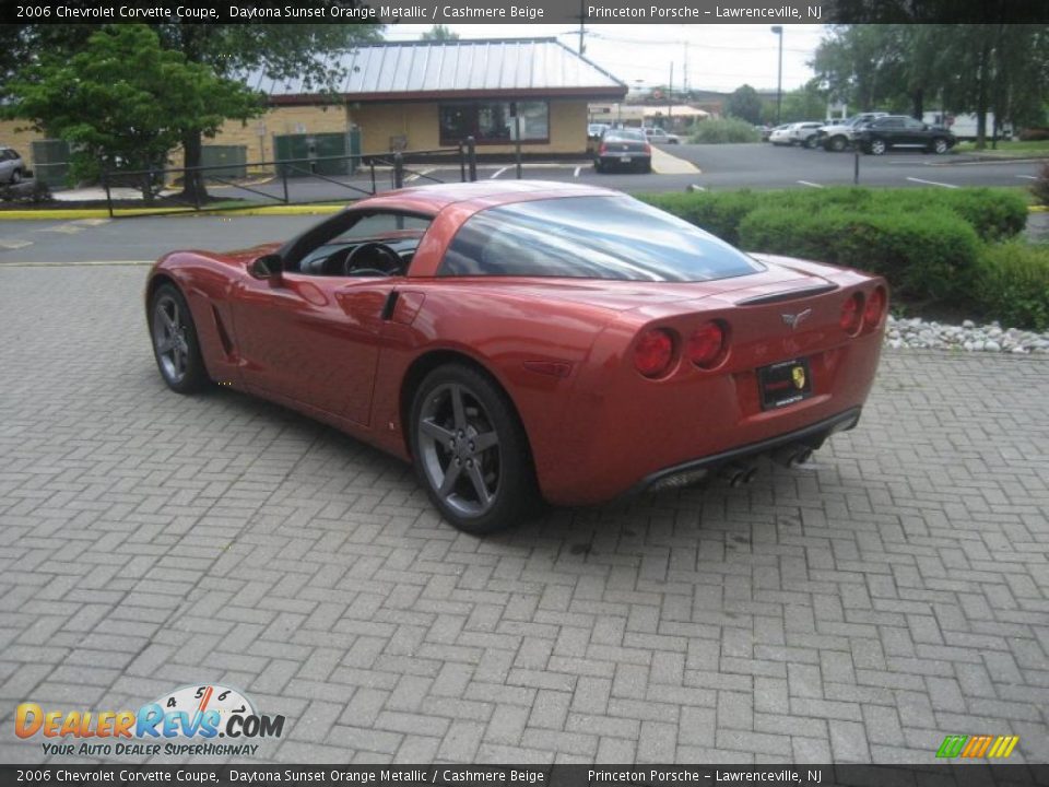 2006 Chevrolet Corvette Coupe Daytona Sunset Orange Metallic / Cashmere Beige Photo #4