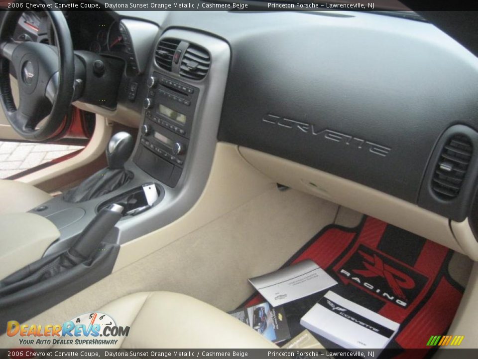 2006 Chevrolet Corvette Coupe Daytona Sunset Orange Metallic / Cashmere Beige Photo #23