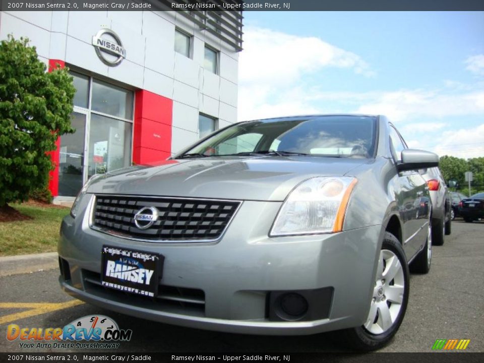 2007 Nissan Sentra 2.0 Magnetic Gray / Saddle Photo #3