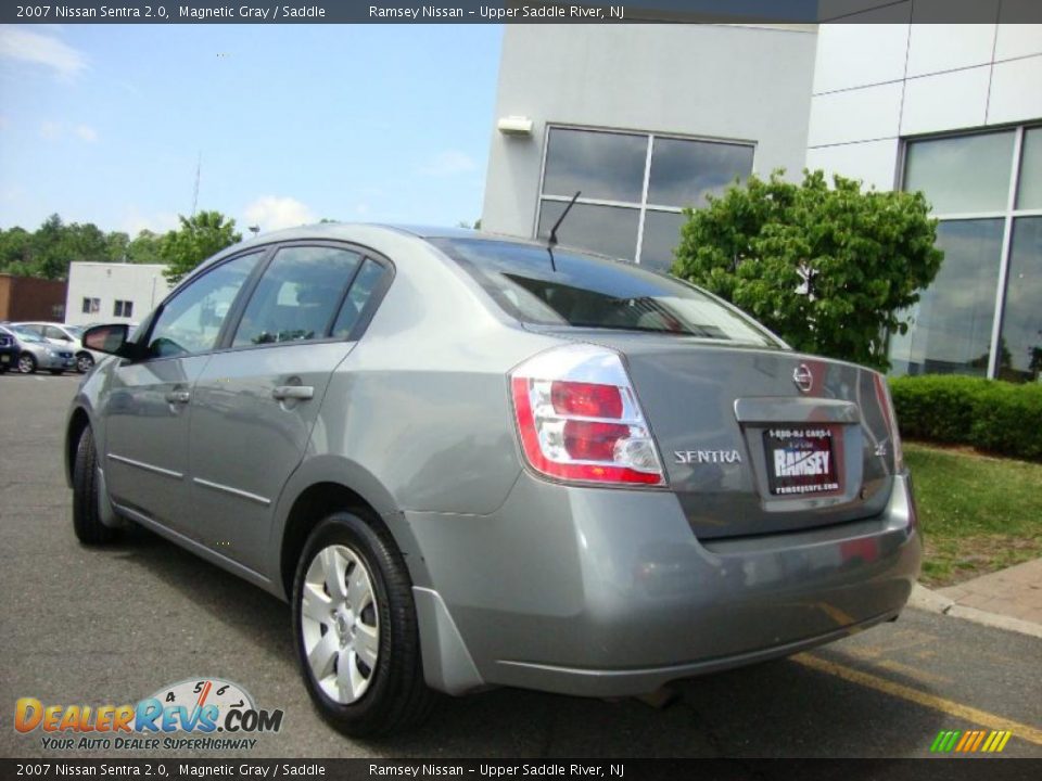 2007 Nissan Sentra 2.0 Magnetic Gray / Saddle Photo #7