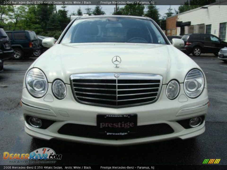 2008 Mercedes-Benz E 350 4Matic Sedan Arctic White / Black Photo #2