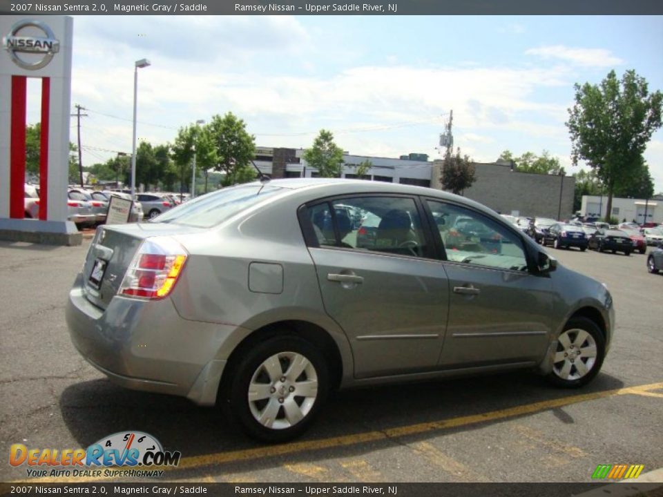 2007 Nissan Sentra 2.0 Magnetic Gray / Saddle Photo #10