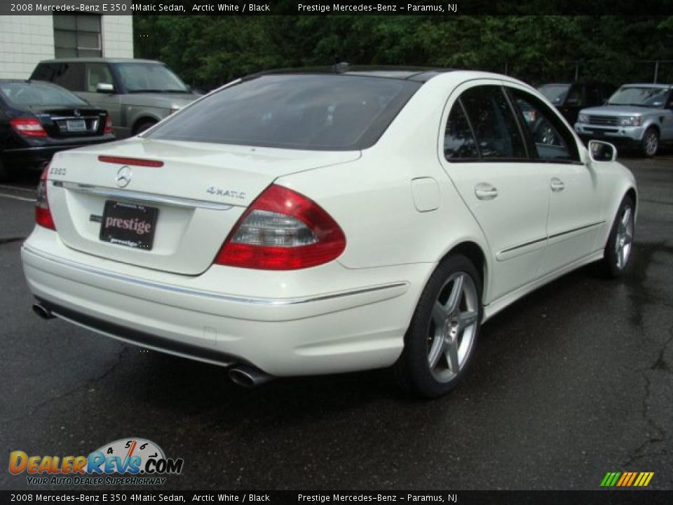 2008 Mercedes-Benz E 350 4Matic Sedan Arctic White / Black Photo #4