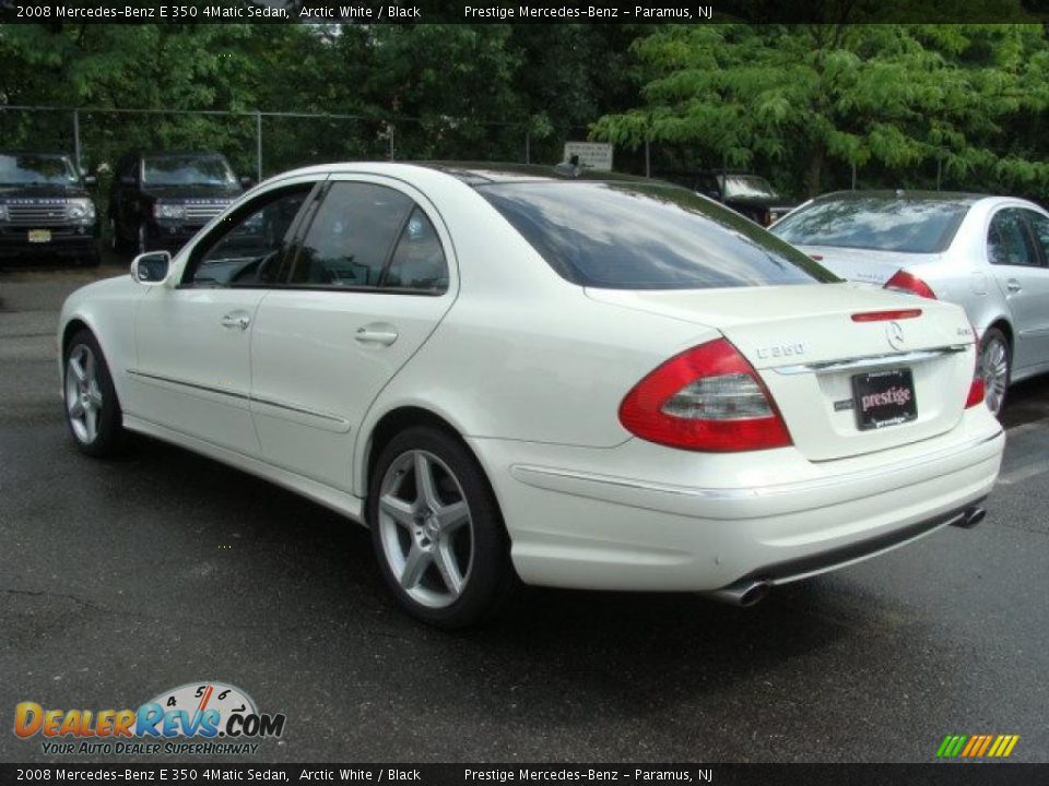 2008 Mercedes-Benz E 350 4Matic Sedan Arctic White / Black Photo #6