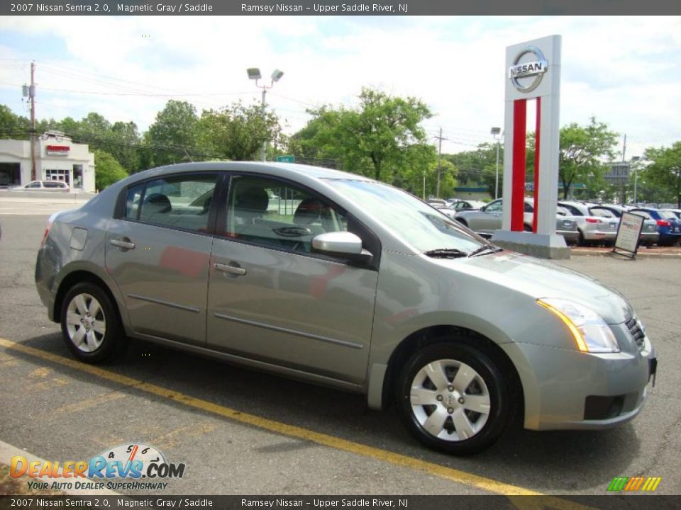2007 Nissan Sentra 2.0 Magnetic Gray / Saddle Photo #12