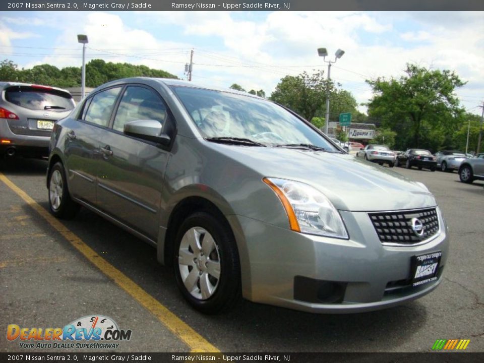2007 Nissan Sentra 2.0 Magnetic Gray / Saddle Photo #13