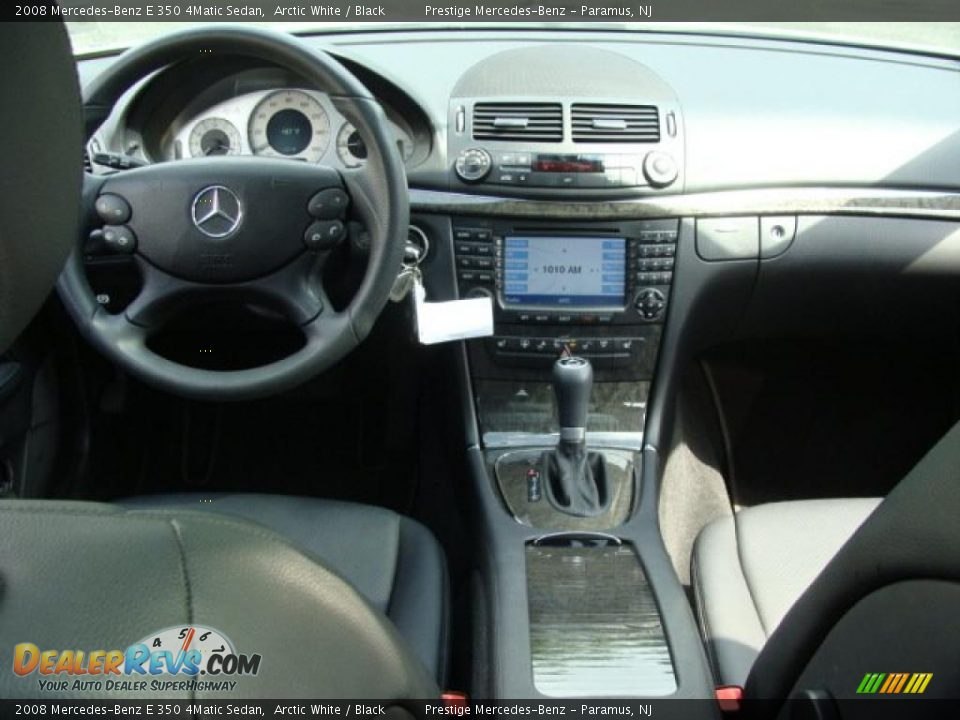 2008 Mercedes-Benz E 350 4Matic Sedan Arctic White / Black Photo #10