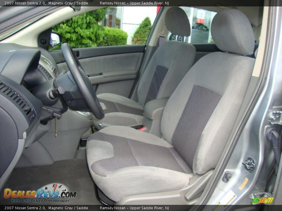 2007 Nissan Sentra 2.0 Magnetic Gray / Saddle Photo #31