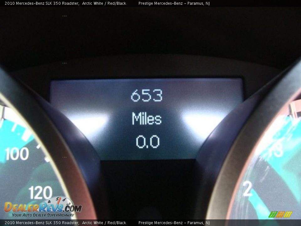 2010 Mercedes-Benz SLK 350 Roadster Arctic White / Red/Black Photo #12