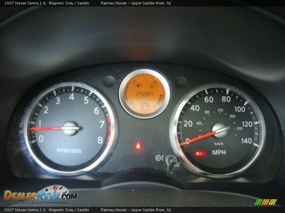 2007 Nissan Sentra 2.0 Magnetic Gray / Saddle Photo #34