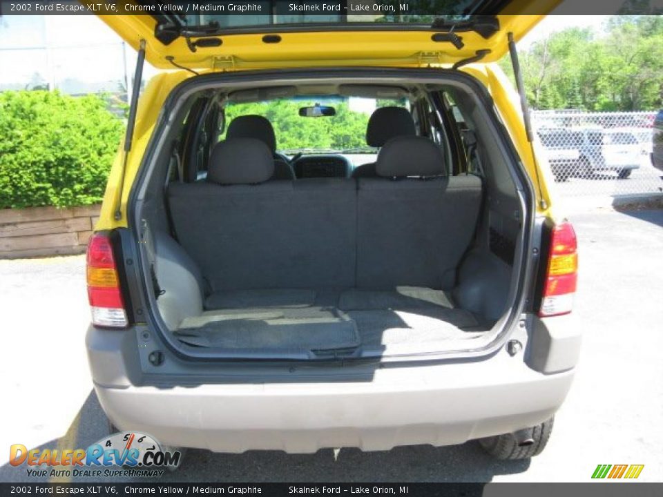 2002 Ford Escape XLT V6 Chrome Yellow / Medium Graphite Photo #5