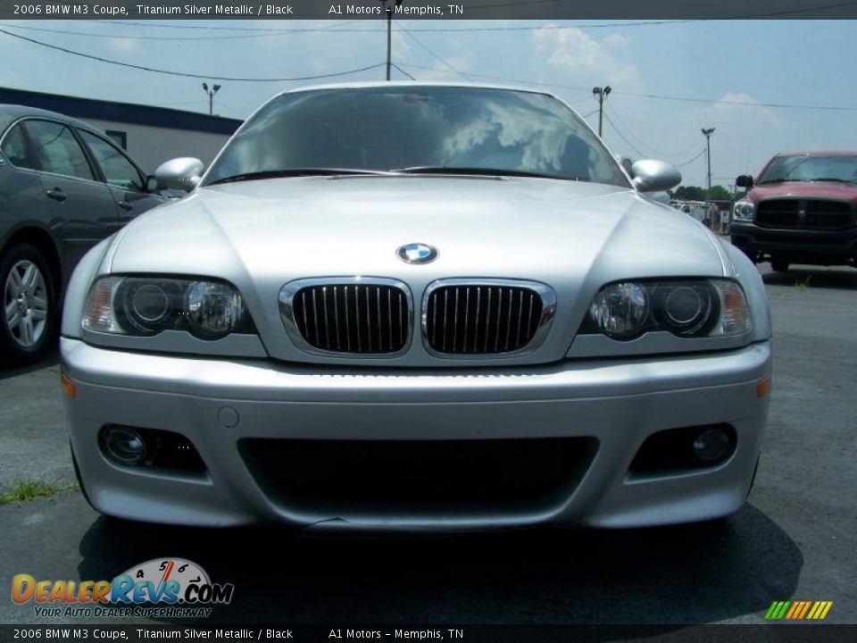 2006 BMW M3 Coupe Titanium Silver Metallic / Black Photo #2