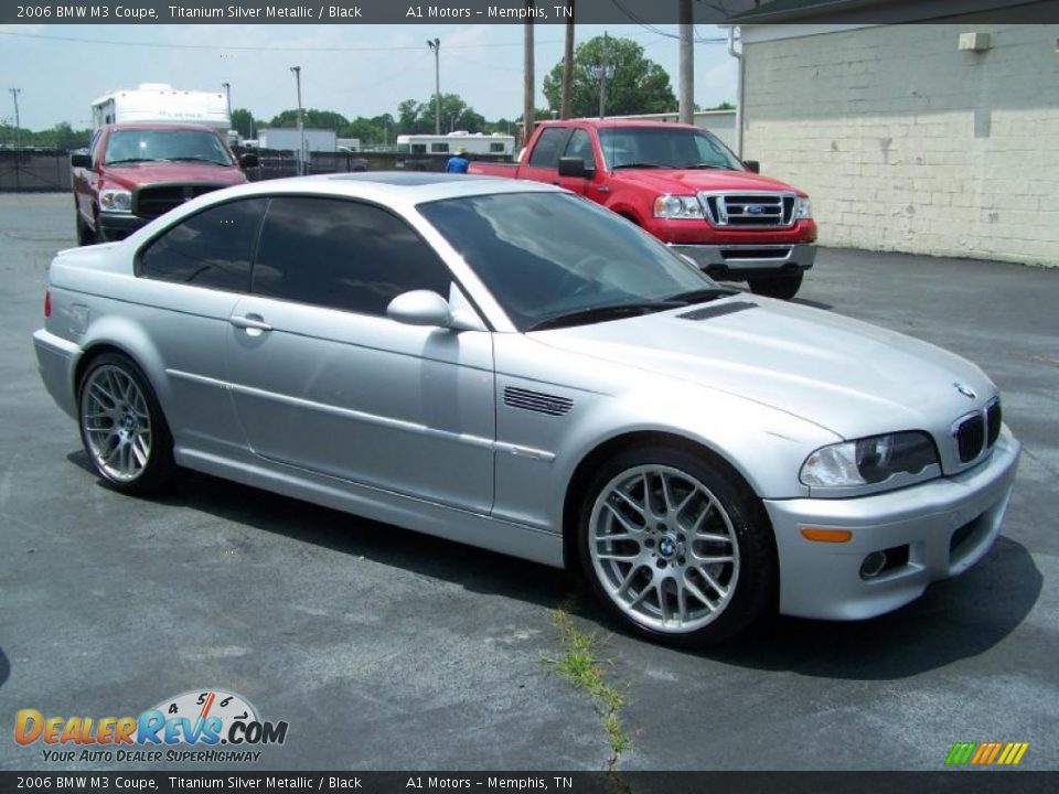 2006 BMW M3 Coupe Titanium Silver Metallic / Black Photo #3