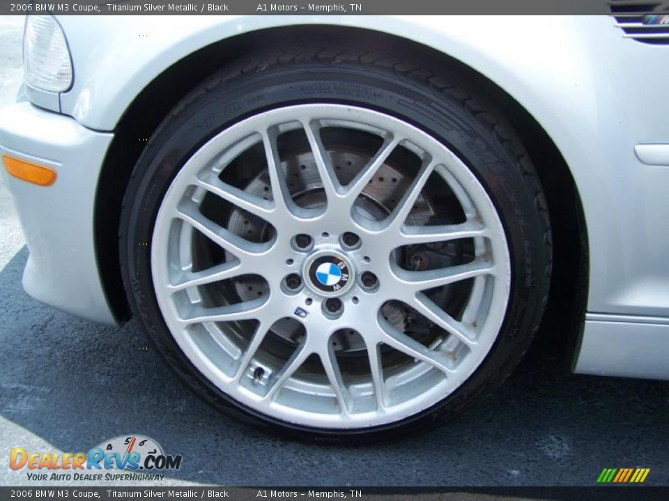 2006 BMW M3 Coupe Titanium Silver Metallic / Black Photo #7