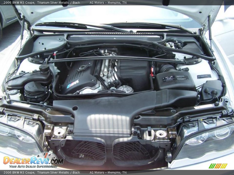 2006 BMW M3 Coupe Titanium Silver Metallic / Black Photo #8