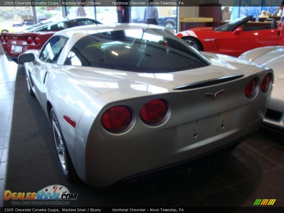 2005 Chevrolet Corvette Coupe Machine Silver / Ebony Photo #3