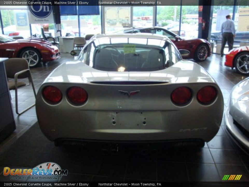 2005 Chevrolet Corvette Coupe Machine Silver / Ebony Photo #4