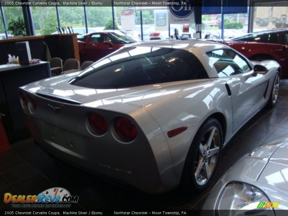 2005 Chevrolet Corvette Coupe Machine Silver / Ebony Photo #5