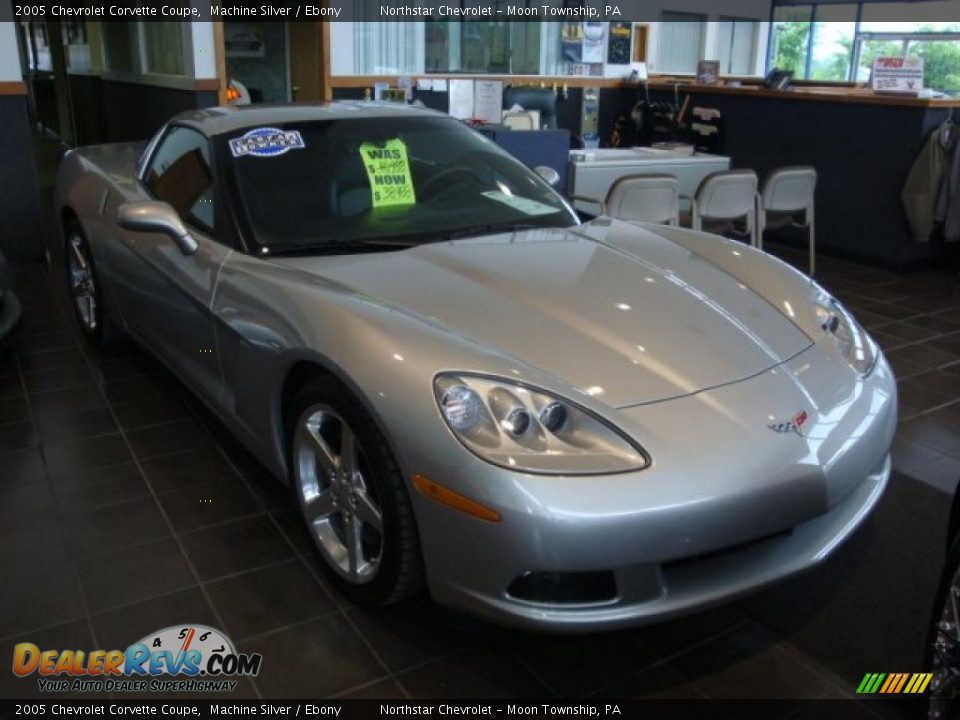 2005 Chevrolet Corvette Coupe Machine Silver / Ebony Photo #6