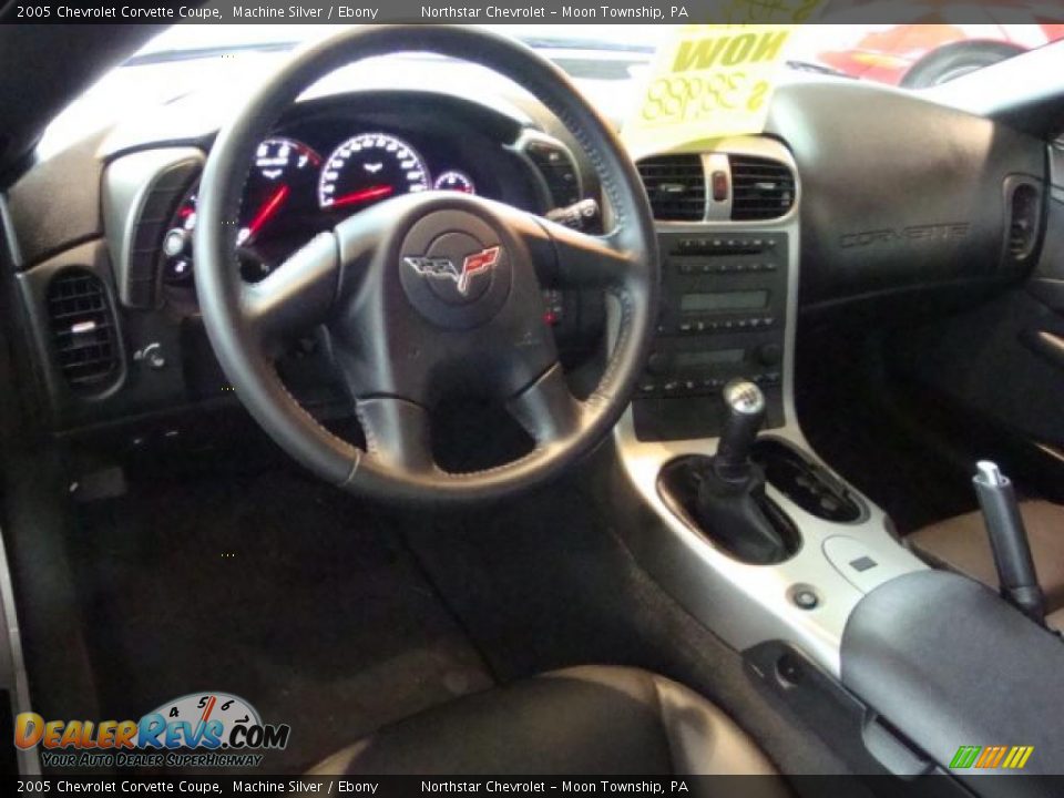 2005 Chevrolet Corvette Coupe Machine Silver / Ebony Photo #12