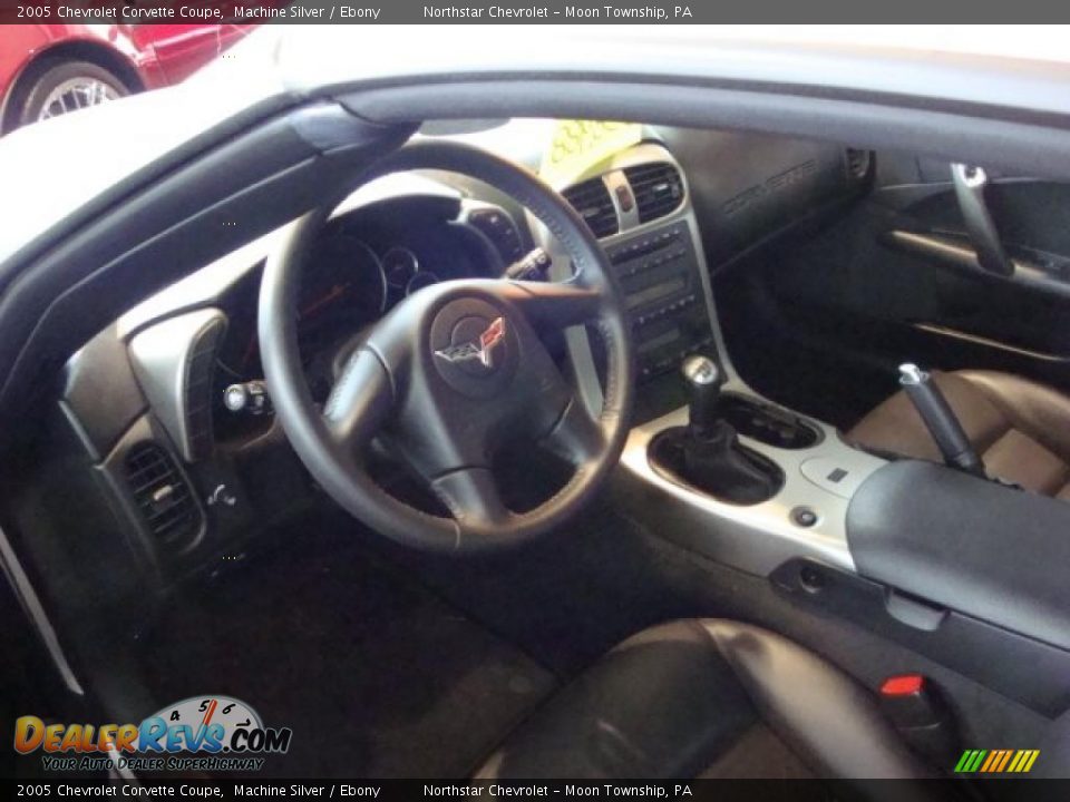 2005 Chevrolet Corvette Coupe Machine Silver / Ebony Photo #17