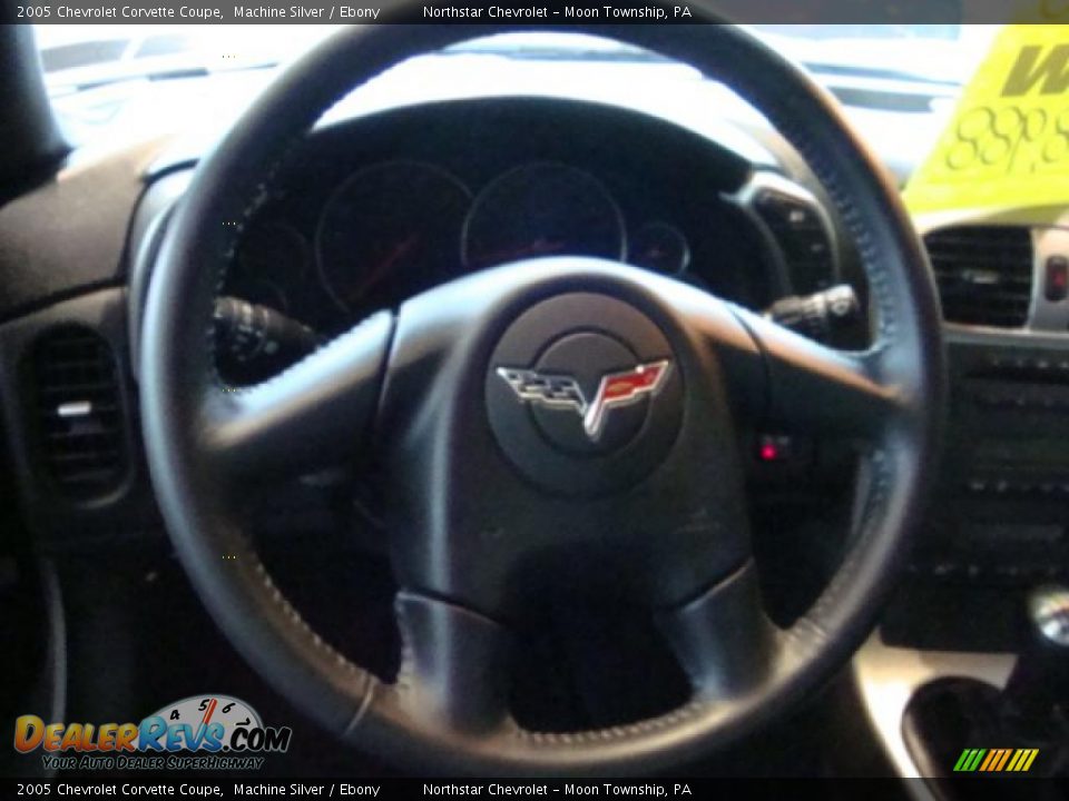 2005 Chevrolet Corvette Coupe Machine Silver / Ebony Photo #18
