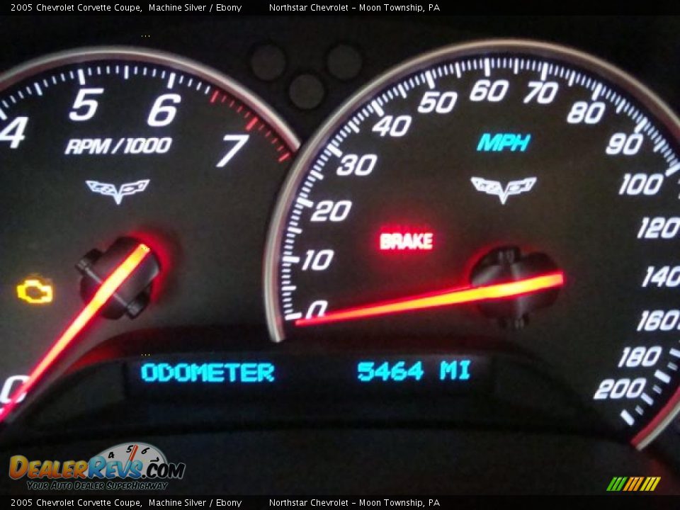 2005 Chevrolet Corvette Coupe Machine Silver / Ebony Photo #20