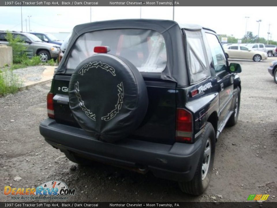 1997 Geo Tracker Soft Top 4x4 Black / Dark Charcoal Photo #2