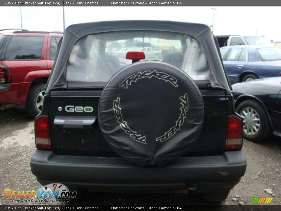 1997 Geo Tracker Soft Top 4x4 Black / Dark Charcoal Photo #3