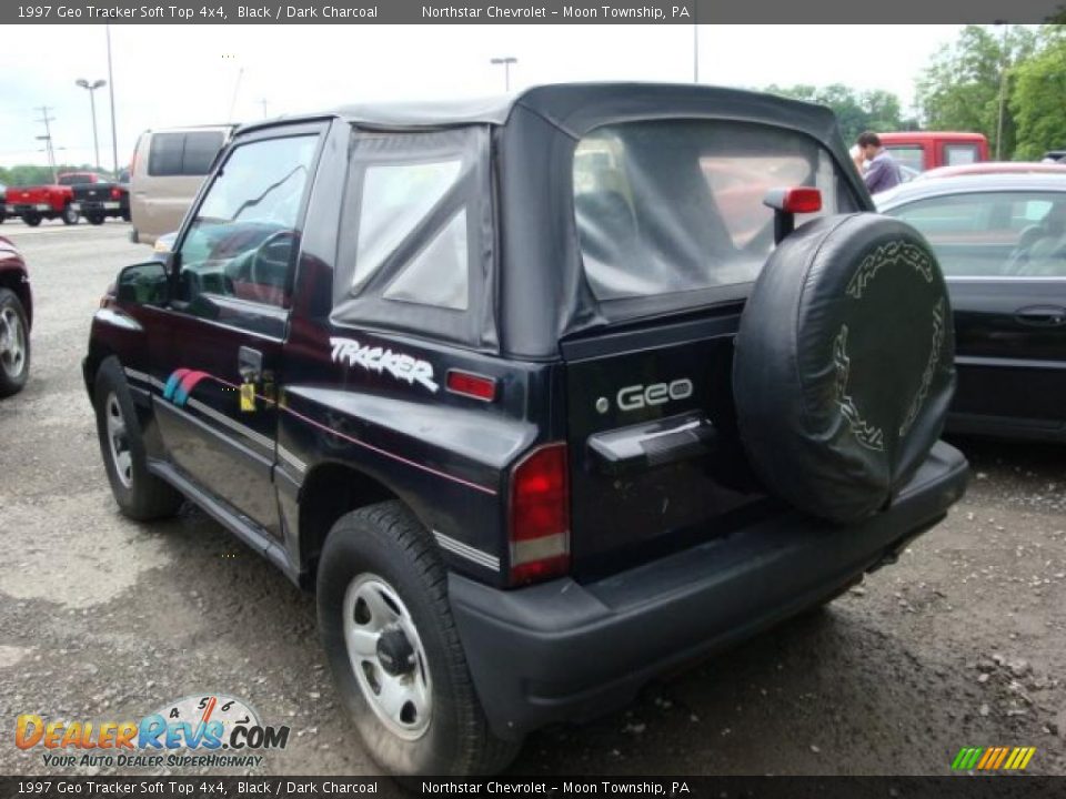 1997 Geo Tracker Soft Top 4x4 Black / Dark Charcoal Photo #4