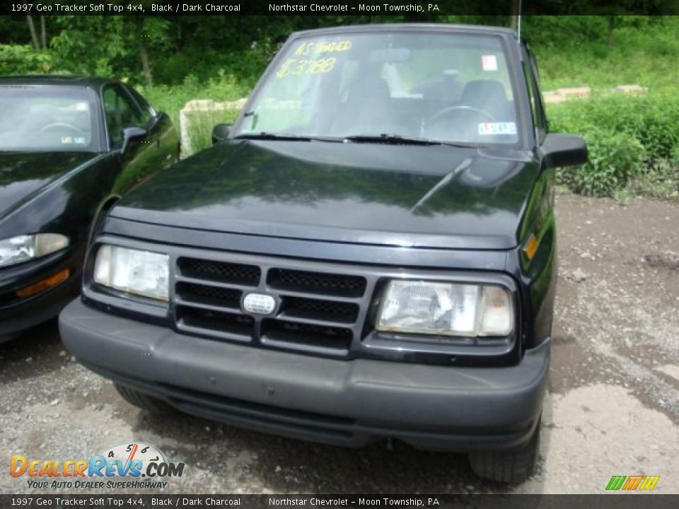 1997 Geo Tracker Soft Top 4x4 Black / Dark Charcoal Photo #5