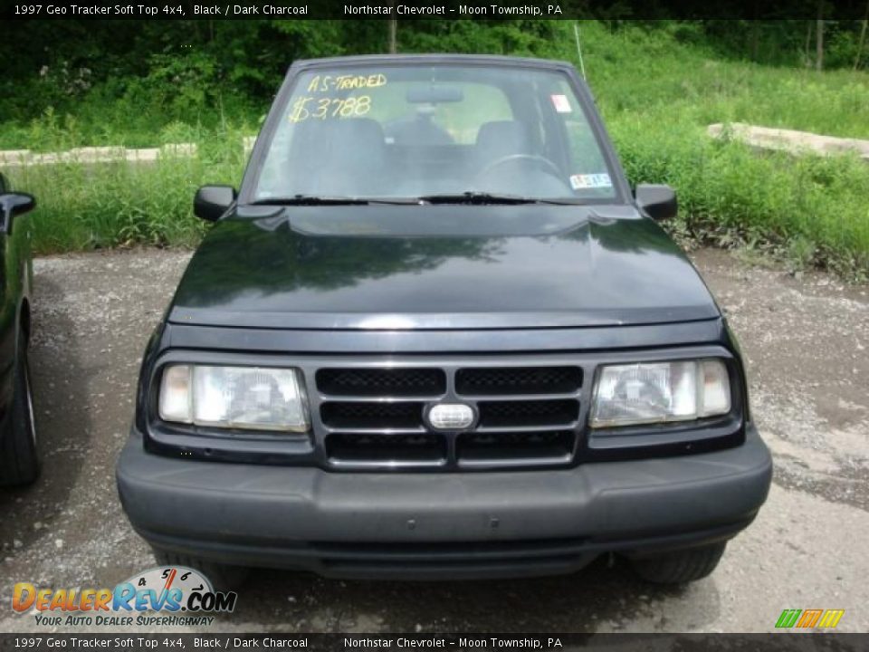 1997 Geo Tracker Soft Top 4x4 Black / Dark Charcoal Photo #6