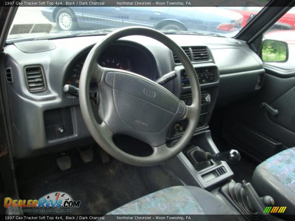 Dark Charcoal Interior - 1997 Geo Tracker Soft Top 4x4 Photo #9