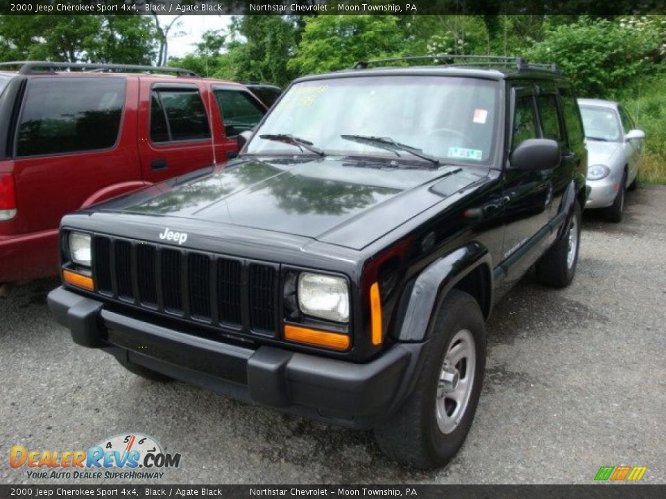 2000 Jeep Cherokee Sport 4x4 Black / Agate Black Photo #5