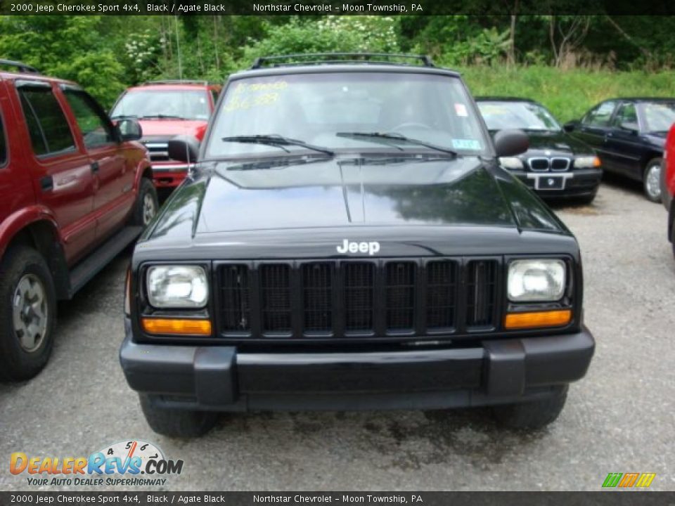 2000 Jeep Cherokee Sport 4x4 Black / Agate Black Photo #6