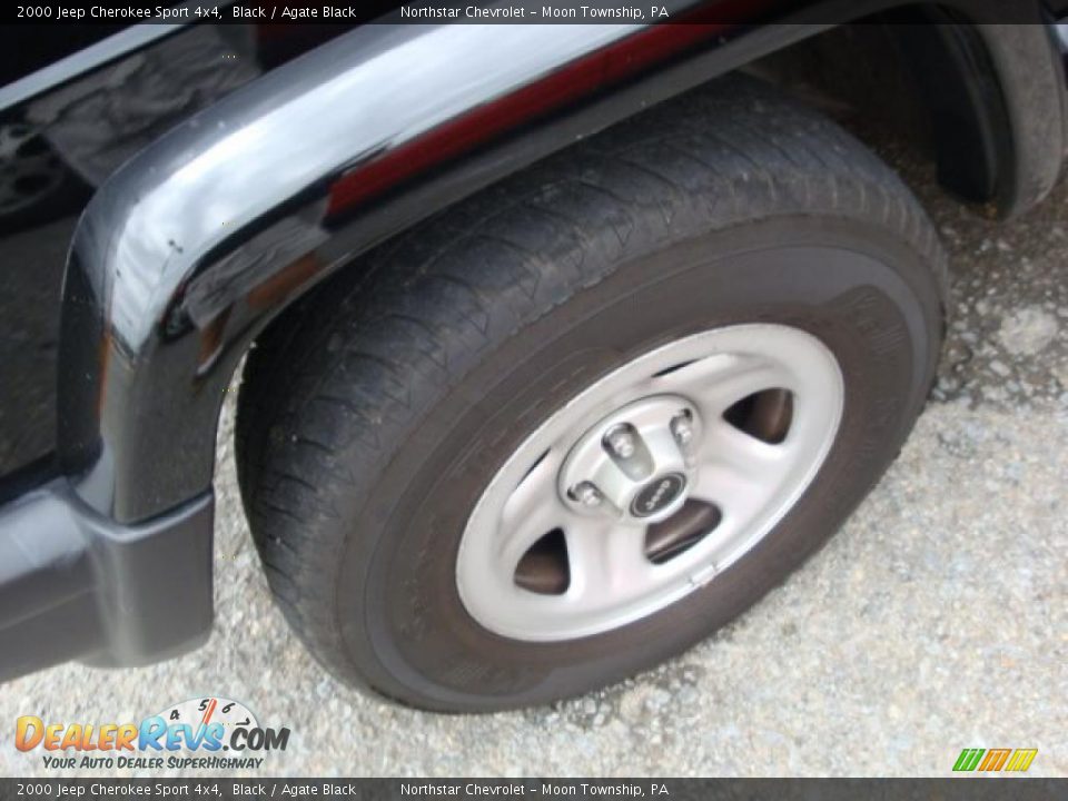 2000 Jeep Cherokee Sport 4x4 Black / Agate Black Photo #7