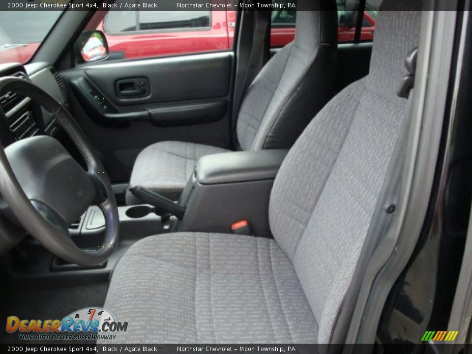 2000 Jeep Cherokee Sport 4x4 Black / Agate Black Photo #8