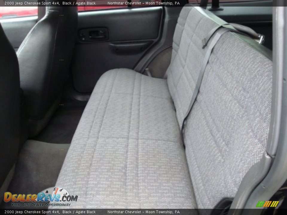 2000 Jeep Cherokee Sport 4x4 Black / Agate Black Photo #9