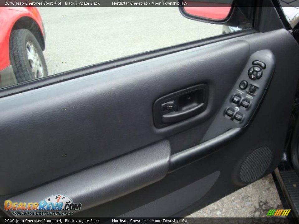 2000 Jeep Cherokee Sport 4x4 Black / Agate Black Photo #11