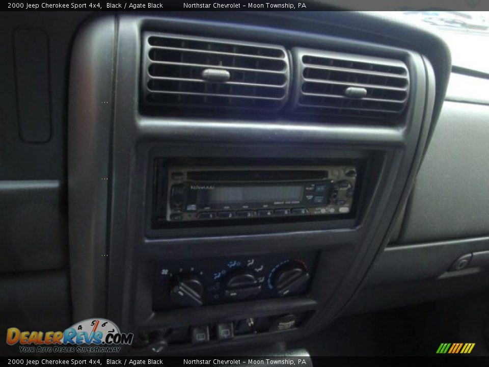 2000 Jeep Cherokee Sport 4x4 Black / Agate Black Photo #13