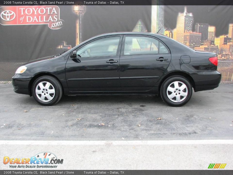 2008 Toyota Corolla CE Black Sand Pearl / Stone Photo #1