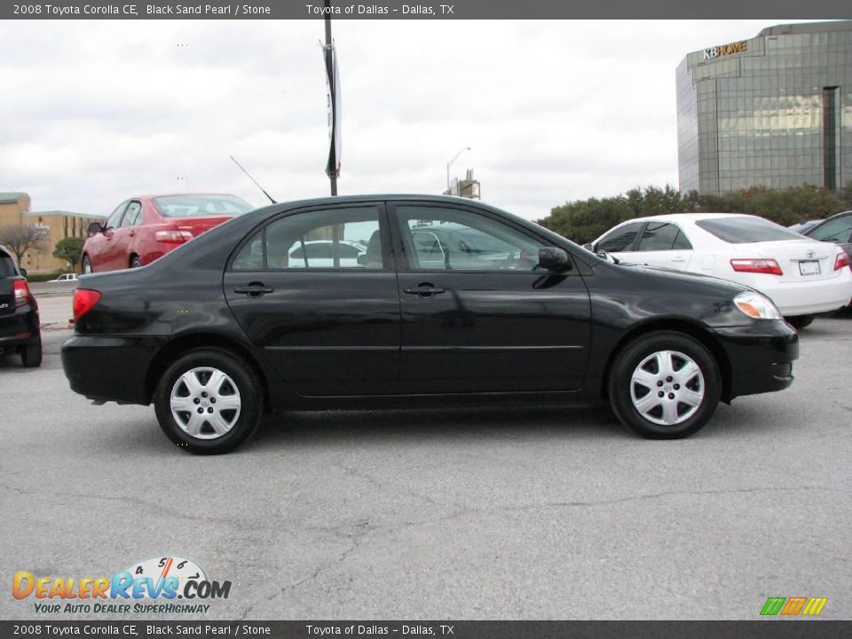 2008 Toyota Corolla CE Black Sand Pearl / Stone Photo #5