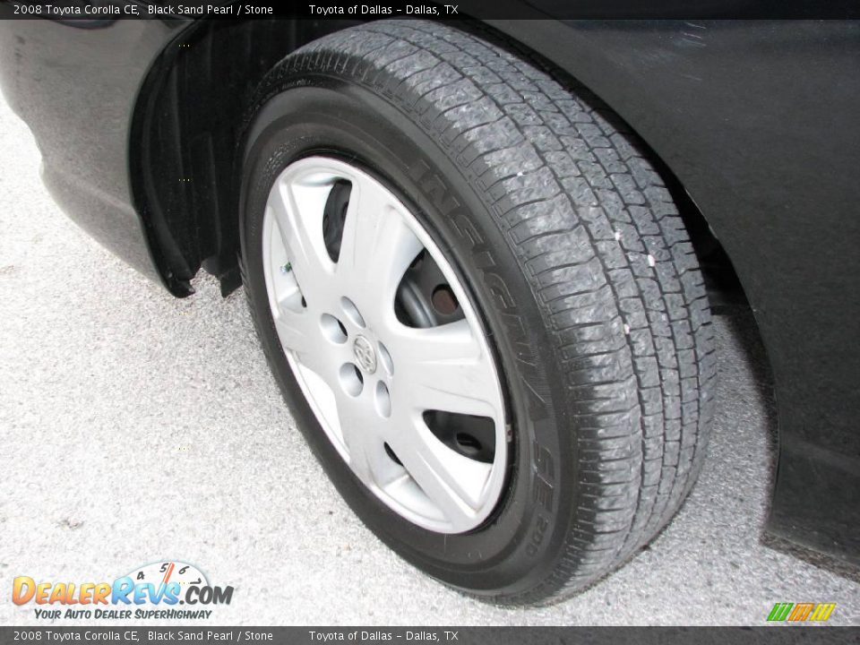 2008 Toyota Corolla CE Black Sand Pearl / Stone Photo #13