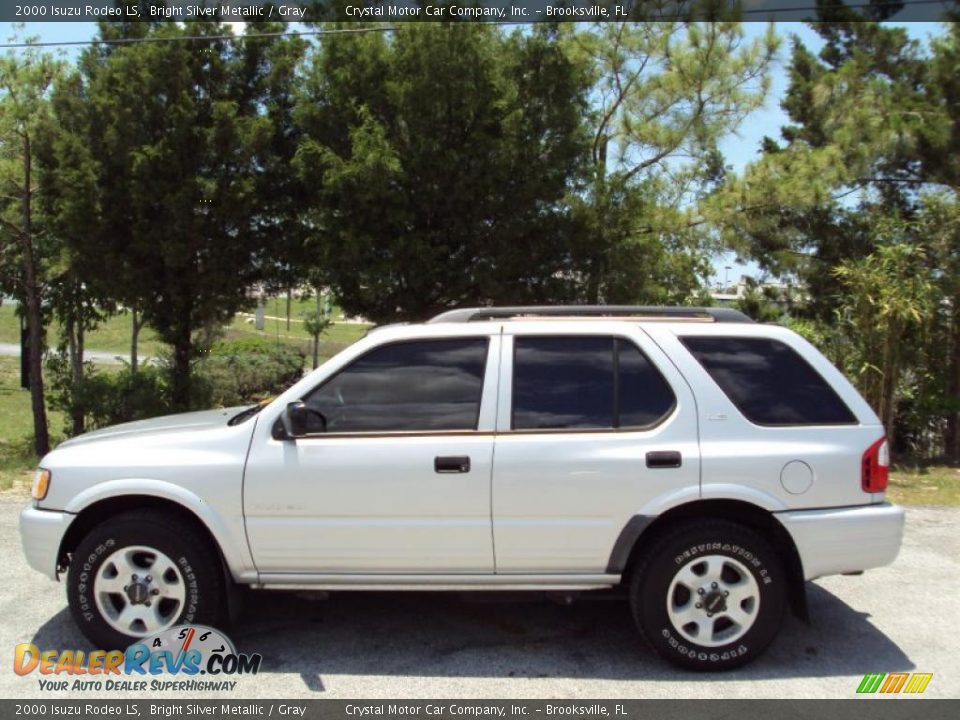 2000 Isuzu Rodeo LS Bright Silver Metallic / Gray Photo #2